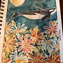 Orcas en la noche . Projekt z dziedziny R i sunek botaniczn użytkownika AnaLuz Rodriguez - 27.04.2020