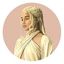 Daenerys Targaryen Fanart . Desen de portret și Desen digital de Susan López - 04.27.2020