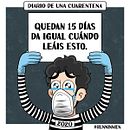 Diario de una cuarentena: Virus - covid 19. Un projet de Dessin numérique, Illustration traditionnelle et Illustration vectorielle de Fedde Carroza - 28.04.2020