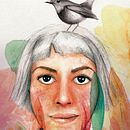 Mi Proyecto del curso: Retrato ilustrado en acuarela Ein Projekt aus dem Bereich Traditionelle Illustration von Florencia Poquet - 29.04.2020