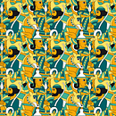 LOS SECRETOS DE PERSIA, Pattern Design vectorial con Illustrator. Comunicação, Desenho digital, Design, Design gráfico, Ilustração tradicional, Pattern Design, e Tecido projeto de José Cuerda Sanchís - 29.04.2020