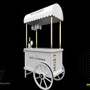 BarCart Moet_Chandon. Een project van 3D,  3D-ontwerp, Retailontwerp y Productontwerp van Jose Pineda - 29.04.2020