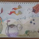 criaturas del planeta Marte. Desenho artístico projeto de Linda Chab - 29.04.2020