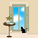 WINDOW. Projekt z dziedziny Animacje 2D, Projektowanie c, frowe, Ilustracja c, frowa, Trad, c i jna ilustracja użytkownika sofia cacheo - 30.04.2020