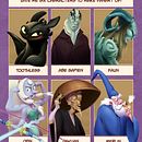 Six fanarts. Un proyecto de Dibujo, Dibujo digital, Diseño de personajes, Ilustración tradicional, Ilustración digital, Ilustración infantil y Pintura digital de Rafa Gámez - 30.04.2020