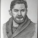 Tom Hardy portrait. Een project van  Tekening, Tekening met potlood,  Artistieke tekening,  Portrettekening, Realistische tekening y Traditionele illustratie van Diego Pereira - 30.04.2020