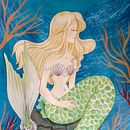 Mi Proyecto del curso: Introducción a la ilustración infantil  La Sirenita. Un proyecto de Ilustración infantil de Mari Karmen Orjezz - 30.04.2020