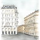 Somewhere in Paris. Un projet de Illustration architecturale , et Aquarelle de ghazallababidi - 05.05.2020