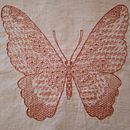 Mariposa en Blackwork . Un projet de Broderie de Cristina Amador - 03.05.2020