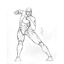  Mi Proyecto del curso: Ilustración para cómics: anatomía de un superhéroe . Desen în creion și Desen realist de Virginia Martín - 05.05.2020