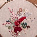 Meu projeto do curso: Técnicas avançadas de bordado: pontos e composições com volume. Embroider project by vasconcelos_elisa - 05.05.2020