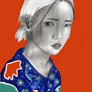 Mi Proyecto del curso: Retrato con lápiz, técnicas de color y Photoshop. Un proyecto de Dibujo artístico, Dibujo de Retrato, Dibujo digital e Ilustración tradicional de Anabel Amezcua - 05.05.2020