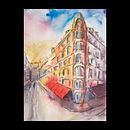 My project in Architectural Sketching with Watercolor and Ink course Ein Projekt aus dem Bereich Aquarellmalerei von claudiarosenewman - 06.05.2020