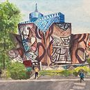 Mi Proyecto del curso: Paisajes urbanos en acuarela. Un proyecto de Arquitectura, Arte urbano y Pintura a la acuarela de Gabriela Martínez - 06.05.2020