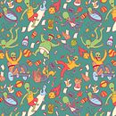 Mi Proyecto del curso: Patterns vectoriales - Alien Pattern. Traditional illustration, Digital Illustration, and Vector Illustration project by Pedro Fernandes - 05.06.2020
