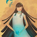 @trov_artt: "Un pájaro en la mano es mejor que dos volando". Digital Illustration project by alexandretrovatto - 05.07.2020