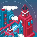 Mi Proyecto del curso: Ilustración vectorial isométrica desde cero. Un projet de Communication, Dessin numérique et Illustration vectorielle de Trinidad Quito Bravo - 07.05.2020