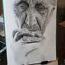 Retrato Madre Teresa de Calcuta. Projekt z dziedziny Trad, c, jna ilustracja,  Sztuki piękne, Sketching, R, sunek ołówkiem,  R, sunek, Portret, R, sunek realist, czn,  R, sunek art, st, czn, R i sunek anatomiczn użytkownika Ezequiel Aisi - 04.05.2020