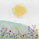 Campo de colores. Een project van  Beeldende kunst, Digitale tekening, Traditionele illustratie,  Botanische illustratie, Digitale illustratie y Aquarelschilderen van Eva Ricart Tapia - 09.05.2020