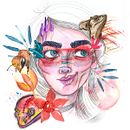La chica Bióloga . Ilustração tradicional, e Pintura em aquarela projeto de Nayari Briceño Perez - 11.05.2020