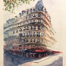 My project in Architectural Sketching with Watercolor and Ink course. Projekt z dziedziny  Architektura użytkownika RuRu Kenrick - 12.05.2020