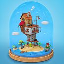 Mi Proyecto del curso: Creación de mundos 3D en miniatura con Procreate y Cinema 4D. 3D, and Traditional illustration project by alicamo - 05.14.2020