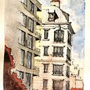 My project in Architectural Sketching with Watercolor and Ink course. Projekt z dziedziny  R i sunek architektoniczn użytkownika Charl Marais - 14.05.2020