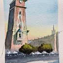 Mi Proyecto del curso: Dibujo arquitectónico con acuarela y tinta. Projekt z dziedziny  R i sunek architektoniczn użytkownika Joni River - 15.05.2020