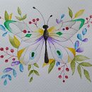 Mariposa. Een project van Aquarelschilderen van Beatriz Romanjo - 15.05.2020
