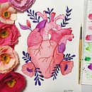 Anatomical Heart Watercolor  Ein Projekt aus dem Bereich Traditionelle Illustration, Aquarellmalerei, Malerei mit Acr und l von jesky23 - 15.05.2020