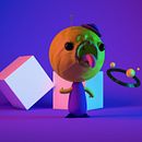 Mi Proyecto del curso: Introducción exprés al 3D: de cero a render con Cinema 4D UFO: Alien Ein Projekt aus dem Bereich 3D, 3-D-Design und Grafikdesign von Manuel Rueda Quiros - 16.05.2020