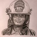 Bombero . Un projet de Dessin, Dessin au cra, on, Dessin de portrait , et Dessin réaliste de Juan Triana - 16.05.2020