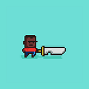 animação de espera (teste no PixelStudio). Projekt z dziedziny  Animacja, Animacja postaci, Tworzenie gier wideo i Pixel art użytkownika Arielly Cabral - 17.05.2020
