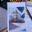 Mi Proyecto del curso: Dibujo arquitectónico con acuarela y tinta. Projekt z dziedziny  Architektura i Malowanie akwarelą użytkownika Lia María Pérez Palomares - 17.05.2020