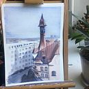 New project - more roofs of Riga. Un progetto di Illustrazione architettonica di ilze_arklina - 18.05.2020