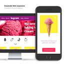 Mi Proyecto del curso: Técnicas de desarrollo web con HTML5 y CSS3. Web para Heladería ficticia (legram).. Un projet de Développement web , et Webdesign de Cecilio Espejo - 18.05.2020
