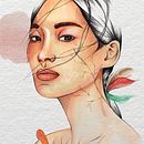 Meu projeto do curso: Retrato ilustrado em aquarela. Een project van  van jessica_manique - 19.05.2020