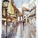 Mi Proyecto del curso: Paisajes urbanos en acuarela. Watercolor Painting project by pedro abad - 05.20.2020
