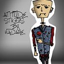 Stikers ATITTUDE. Un proyecto de Dibujo, Dibujo a lápiz, Diseño, Ilustración tradicional e Ilustración vectorial de Daniel Moreno Catalano - 21.05.2020