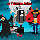 Los 3 Borrachos Satánicos y Las Luchadoras Ochenteras. Graphic Design project by mariovazhdez - 06.17.2020