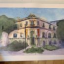 My project in Architectural Sketching with Watercolor and Ink course. Un proyecto de Pintura a la acuarela de taylormayer1 - 21.05.2020
