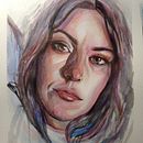 My project in Artistic Portrait with Watercolors course. Watercolor Painting project by Maria Elena Vincitorio - 06.05.2020