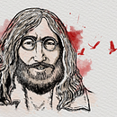 Imagine de John Lennon. La vida y la muerte.. Digital Illustration project by Ninfa Montes - 05.22.2020