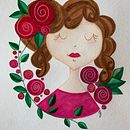 Mi Proyecto del curso: Retrato ilustrado con elementos botánicos .  de Guillermina Simó Rico - 05.23.2020