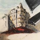 Mi Proyecto del curso: Dibujo arquitectónico con acuarela y tinta. Un proyecto de Arte urbano de ramon - 24.05.2020