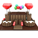 3D Castillo de chocolate Ein Projekt aus dem Bereich 3D und 3-D-Modellierung von Sergio Arvizu Blanco - 24.05.2020