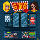 2 BROKE GIRLS. Digital Drawing, Digital Design, Graphic Design, Traditional illustration, Digital Illustration, and Lettering project by Eddo - 05.24.2020