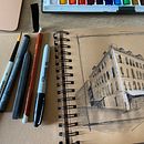 My project in Architectural Sketching with Watercolor and Ink course. Un proyecto de Ilustración arquitectónica de Sue Olsen-Allen - 25.05.2020