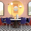 Área social para espacio de hospedaje. Un progetto di 3D, Architettura digitale e Architettura d'interni di Ruben Taddei - 25.05.2020