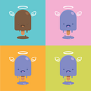 Creamy melting ice-cream (Illustration). Digital Illustration project by Paula Lara - 05.26.2020